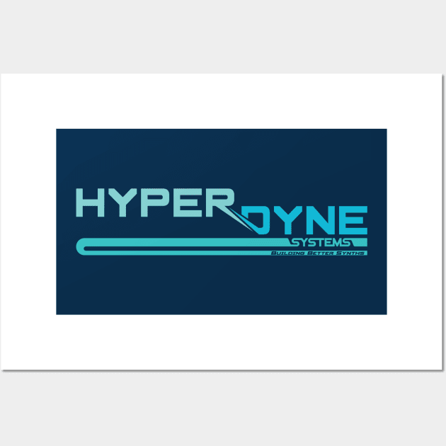 Hyperdyne Systems - Blue Wide Wall Art by DCLawrenceUK